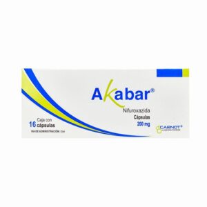 AKABAR 200 MG 16 CAPS NIFUROXAZIDA