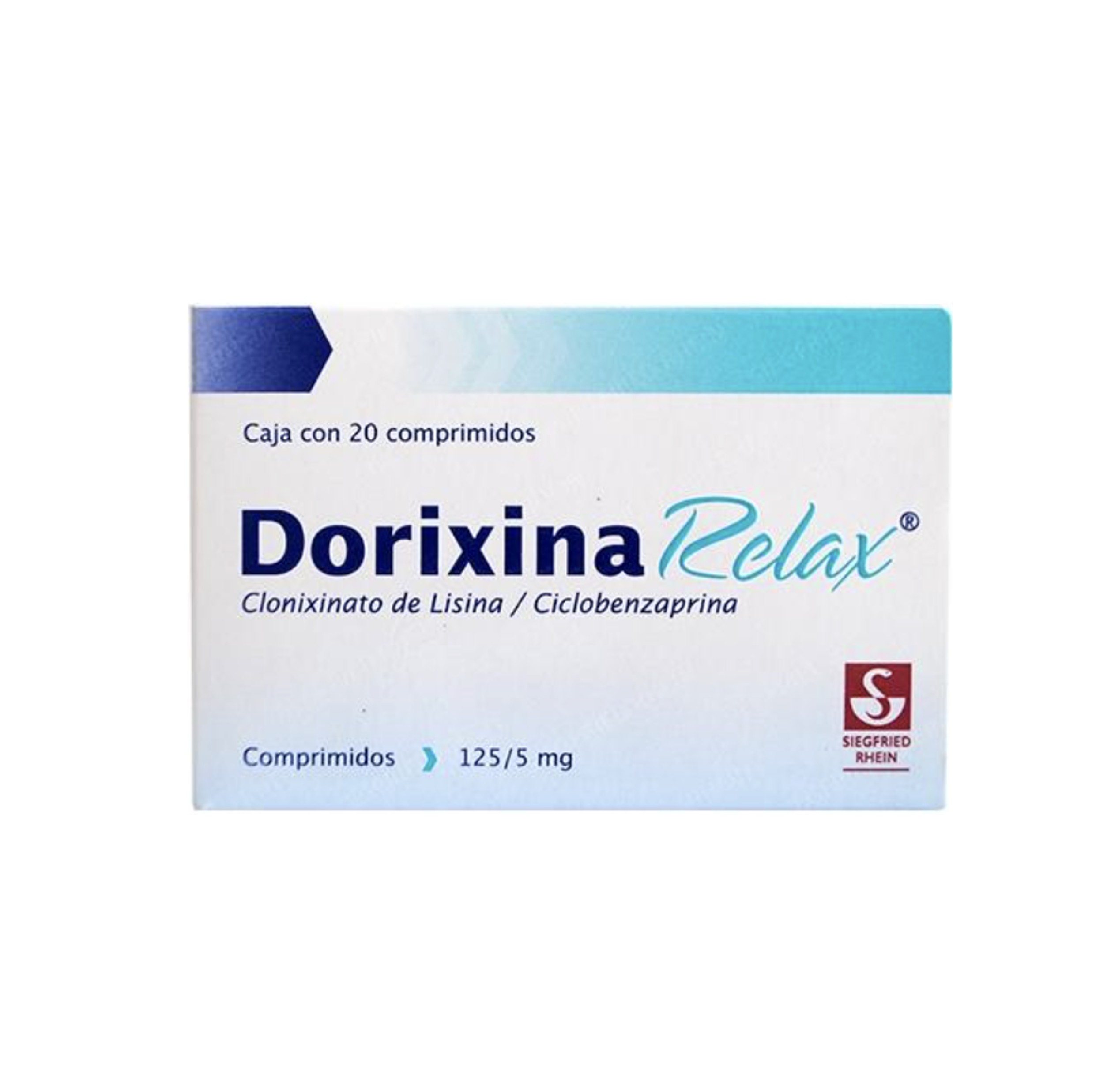 DORIXINA RELAX 125/5 MG/MG 20 COMP LISINA